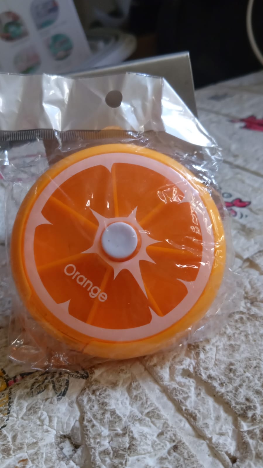 12609 Pill Box Medicine Dispenser 7-Day Week Weekly Whee Cute Portable fruit style 7 grid seal rotation Pill Organizer Medicine Box (1 Pc) 12609 Pill Box Medicine Dispenser 7-Day Week Weekly Whee Cute Portable fruit style 7 grid seal rotation Pill Organizer Medicine Box (1 Pc)